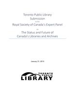 Submission by Barry Short and Katherine Palmer, Toronto Public Library (TPL) thumbnail